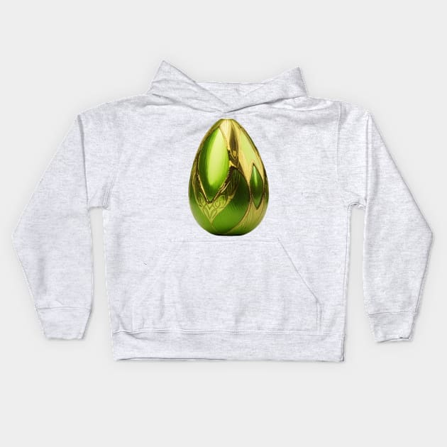 Golden avocado Kids Hoodie by Avocado design for print on demand